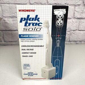 Windmere Plak Trac Solo Plaque Remover Cordless Rechargeable PT-110/491 White
